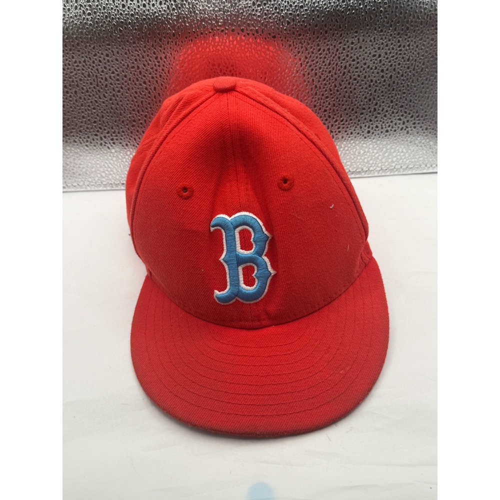 Boston Red Sox New Era 59FIFTY Baseball‎ Cap Fitted Red Size 6 3/4 MLB